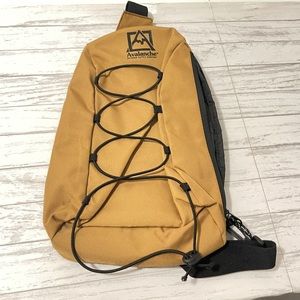 Avalanche Trail Sling Crossbody Side Chest Bag Backpack Hiking Biking Brown